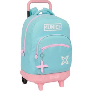 Schoolrugzak met Wielen Munich Heaven Hemelsblauw 33 x 45 x 22 cm