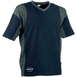 Heren-T-Shirt met Korte Mouwen Cofra Java Donkerblauw Maat XL
