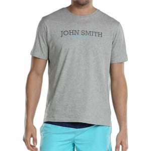 Heren-T-Shirt met Korte Mouwen John Smith Efebo Grijs Maat L