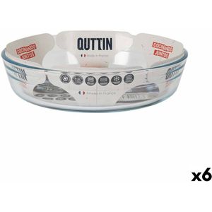 Ovenschaal Quttin  Glas 1,7 L ø 23 x 5,3 cm (6 Stuks)