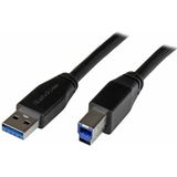 Kabel USB A naar USB B Startech USB3SAB5M Zwart