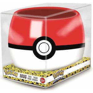 Kopje met doos Pokémon Pokeball Keramisch 360 ml Zwart