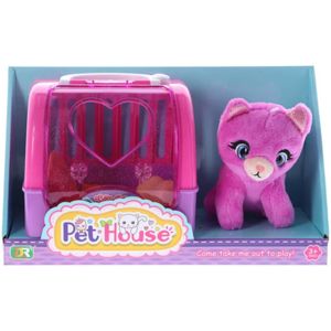 Pet House Knuffel Kat + Reiskoffer en Accessoires