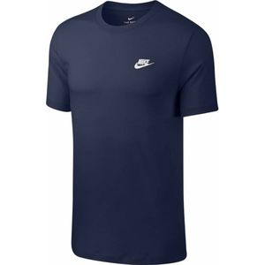 Heren-T-Shirt met Korte Mouwen Nike AR4997-410 Navy Maat M