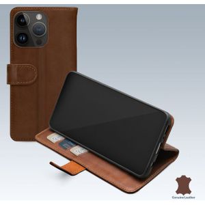 Mobilize Leather Wallet Apple iPhone 14 Pro Brown
