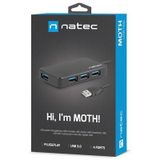 NATEC Hub USB 3.0 Moth (4-poorts, zwart)
