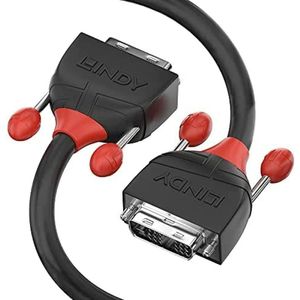 DVI-kabel LINDY 36252 2 m Zwart