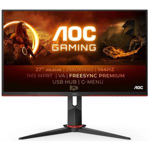 Monitor AOC Q27G2U/BK 27" QUAD HD LED 27" LED VA Flicker free 144 Hz