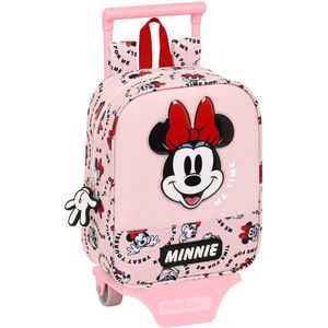 Schoolrugzak met Wielen Minnie Mouse Me time Roze (22 x 27 x 10 cm)