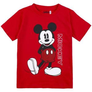T-Shirt met Korte Mouwen voor kinderen Mickey Mouse Rood Maat 4 Jaar