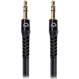 Mobilize Strong Nylon Aux Cable 1.5m Black