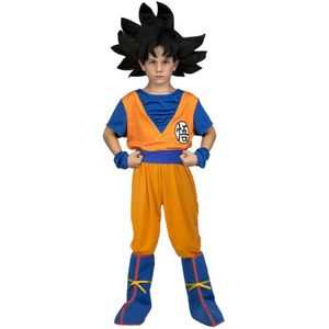 Kostuums voor Kinderen Dragon Ball Z Goku (4 Onderdelen) Maat 7-9 Jaar