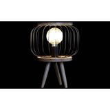 Bureaulamp DKD Home Decor Zwart Bruin 220 V 50 W (29 x 29 x 38 cm)