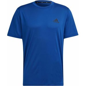 Heren-T-Shirt met Korte Mouwen  Aeroready Designed To Move Adidas Blauw Maat L