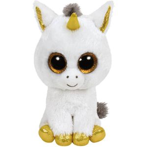 Ty Beanie Witte Eenhoorn Pegasus Knuffel 15cm