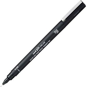 Permanente markeerstift Uni-Ball  PIN003-200(S) Zwart 12 Onderdelen