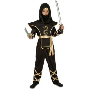 Kostuums voor Kinderen My Other Me Zwart Ninja (4 Onderdelen) Maat 7-9 Jaar