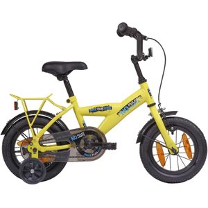Kinderfiets 12" Bikefun No Rules - geel