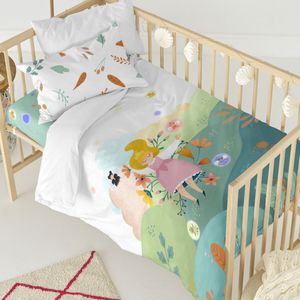 Dekbedovertrek set HappyFriday Mr Fox Dreaming  Multicolour Wieg voor baby's 2 Onderdelen