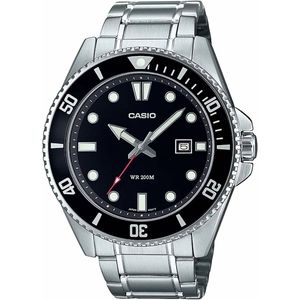 Horloge Heren Casio MDV-107D-1A1VEF Zwart Zilverkleurig (Ø 46 mm)