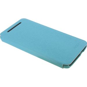 Rock Big City Leather Side Flip Case HTC One Light Blue