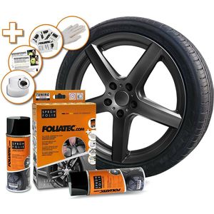 Vloeibaar rubber voor auto's Foliatec Antraciet metaal 2 x 400 ml