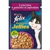 FELIX Sensations Eend en spinazie - nat kattenvoer - 85 g