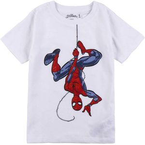 T-Shirt met Korte Mouwen voor kinderen Spider-Man Wit Maat 2 Jaar