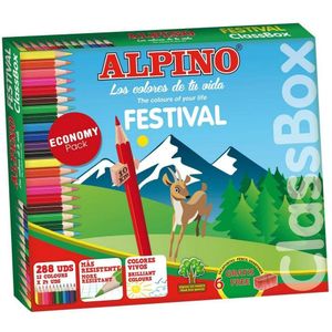 Kleurpotloden Alpino Festival 288 Stuks Multicolour