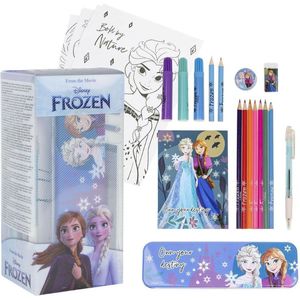 Schrijfset Frozen 24 Onderdelen Blauw