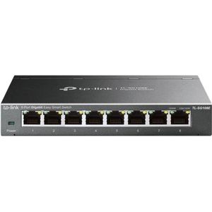 TP-Link TL-SG108E Managed L2 Gigabit Ethernet (10/100/1000) Zwart