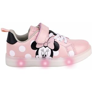 Sportschoenen met LED Minnie Mouse Velcro Roze Schoenmaat 31