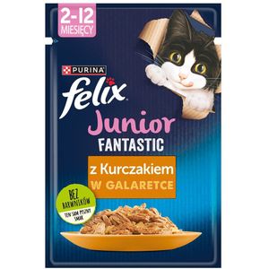 Felix Fanstastic Junior - natvoer voor katten - 85 g