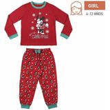 Pyjama Kinderen Mickey Mouse Rood Maat 6 Jaar