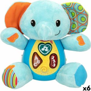 Knuffel met Geluid Winfun Olifant 17 x 17,5 x 10 cm (6 Stuks)