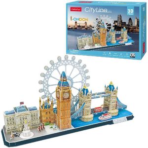 Cubic Fun City Line 3D Puzzel Londen 107 Stukjes