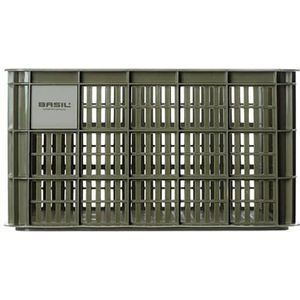 Gerecyclede fietskrat Basil Crate L 40.0 liter 39 x 49 x 26 cm - moss green