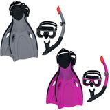 Duikbril met Snorkel en Zwemvliezen Bestway Volwassen Multicolour 43-48