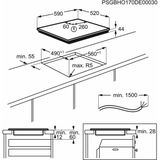 Inductiekookplaat Zanussi ZITX633K 60 cm 59 cm