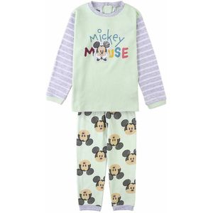Pyjama Kinderen Mickey Mouse Roze Groen Grijs Maat 18 maanden