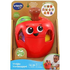 VTech Baby Vrolijke Vormenappel - Educatief Speelgoed - Fruit en Vormen - Cadeau - Van 1 Tot 3 Jaar