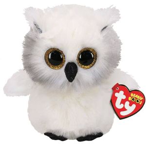 TY Beanie Boos Knuffel Uil Austin 15 cm