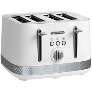 Morphy Richards Illumination wit broodrooster met 4 sneetjes