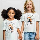 T-Shirt met Korte Mouwen voor kinderen Frozen Licht Blauw Maat 7 Jaar