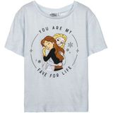T-Shirt met Korte Mouwen voor kinderen Frozen Licht Blauw Maat 7 Jaar