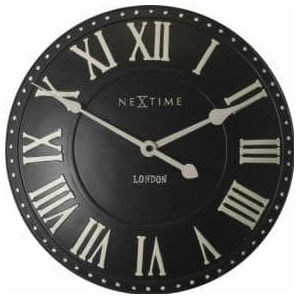 NeXtime klok 3083zw London Roman, Ø34.5 cm, Wall, Black/ White