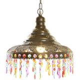 Plafondlamp DKD Home Decor 37 x 37 x 38 cm Gouden Metaal Multicolour 50 W