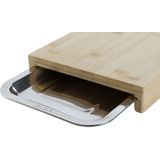 Snijplank DKD Home Decor Natuurlijk Bamboe Roestvrij staal 28 x 21,5 x 4,2 cm