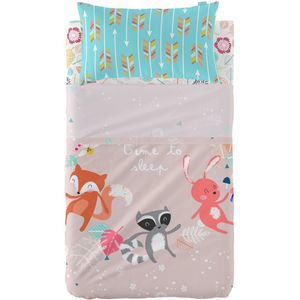 Set beddengoed HappyFriday Moshi Moshi Fantasy Multicolour Wieg voor baby's 2 Onderdelen