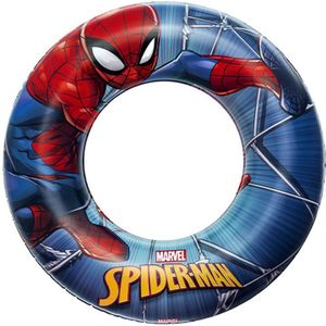 Opblaasartikel voor Zwembad Bestway Spiderman Ø 56 cm Blauw